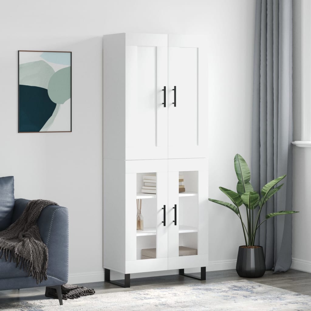 Highboard 69,5 X 34 X 180 Cm Konstrueret Træ - Variant 3199641