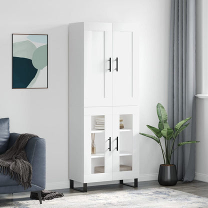 Highboard 69,5 X 34 X 180 Cm Konstrueret Træ - Variant 3199641