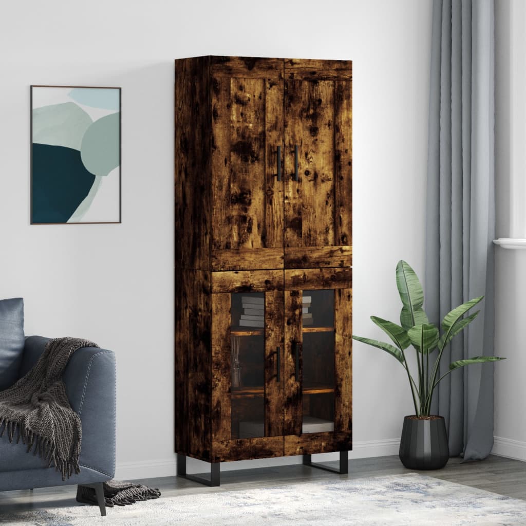 Highboard 69,5 X 34 X 180 Cm Konstrueret Træ - Variant 3199646
