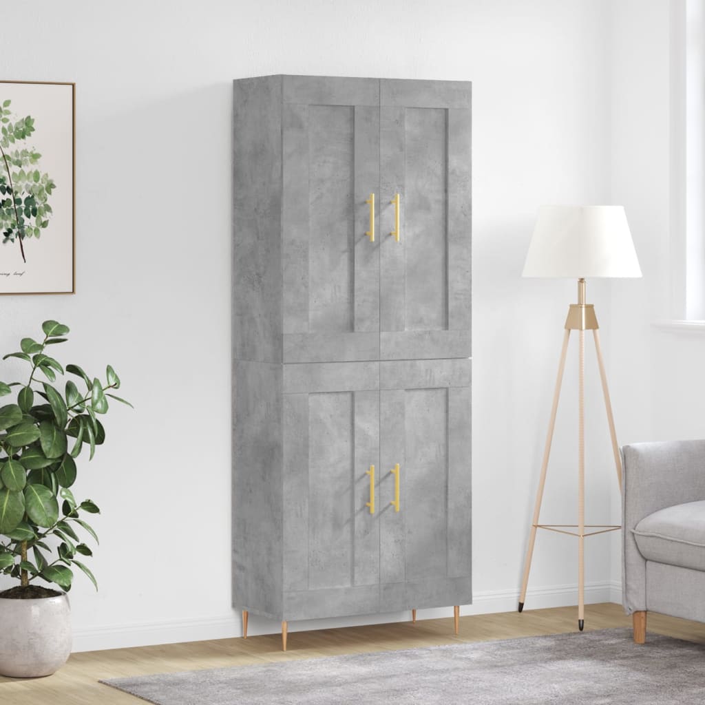 Højskab 69,5x34x180 Cm Konstrueret Træ