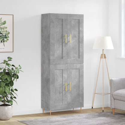 Højskab 69,5x34x180 Cm Konstrueret Træ