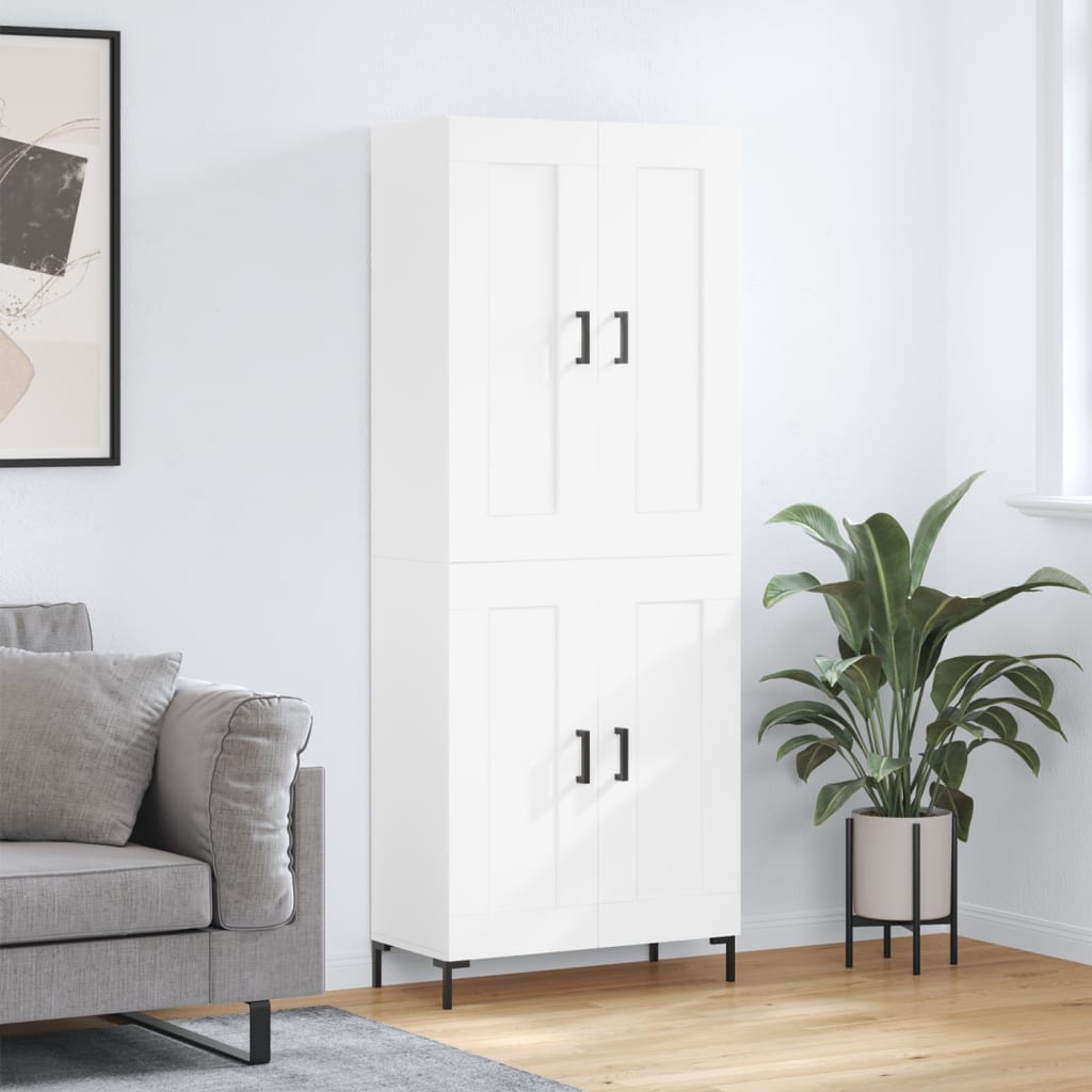 Højskab 69,5x34x180 Cm Konstrueret Træ