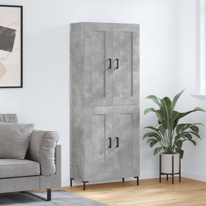 Højskab 69,5x34x180 Cm Konstrueret Træ