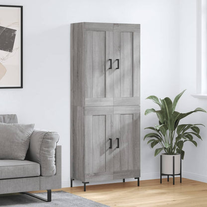 Højskab 69,5x34x180 Cm Konstrueret Træ