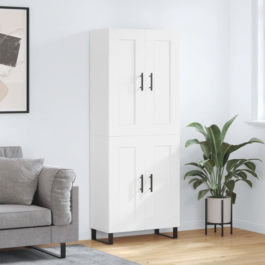 Highboard 69,5 X 34 X 180 Cm Konstrueret Træ - Variant 3199705