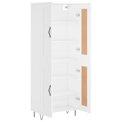 Højskab 69,5x34x180 Cm Konstrueret Træ - Billede 4