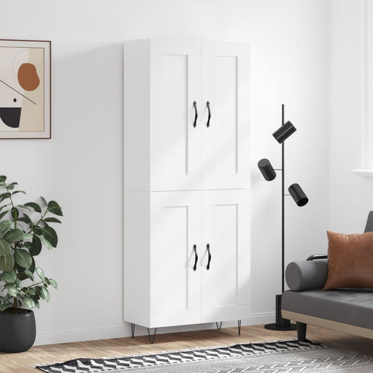 Højskab 69,5x34x180 Cm Konstrueret Træ - Hovedbillede