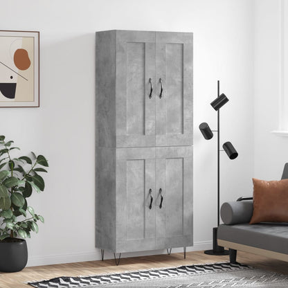 Højskab 69,5x34x180 Cm Konstrueret Træ