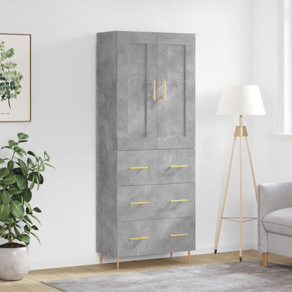 Højskab 69,5x34x180 Cm Konstrueret Træ