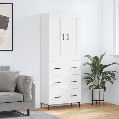 Højskab 69,5x34x180 Cm Konstrueret Træ