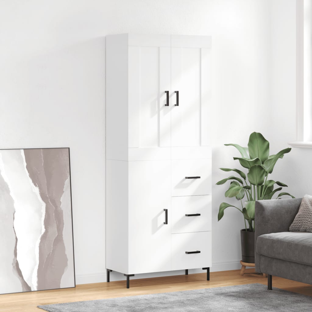 Højskab 69,5x34x180 Cm Konstrueret Træ