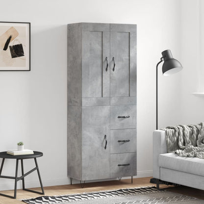 Højskab 69,5x34x180 Cm Konstrueret Træ