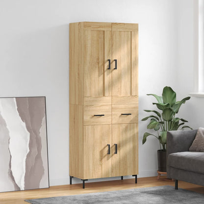 Højskab 69,5x34x180 Cm Konstrueret Træ