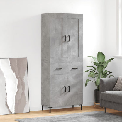 Højskab 69,5x34x180 Cm Konstrueret Træ
