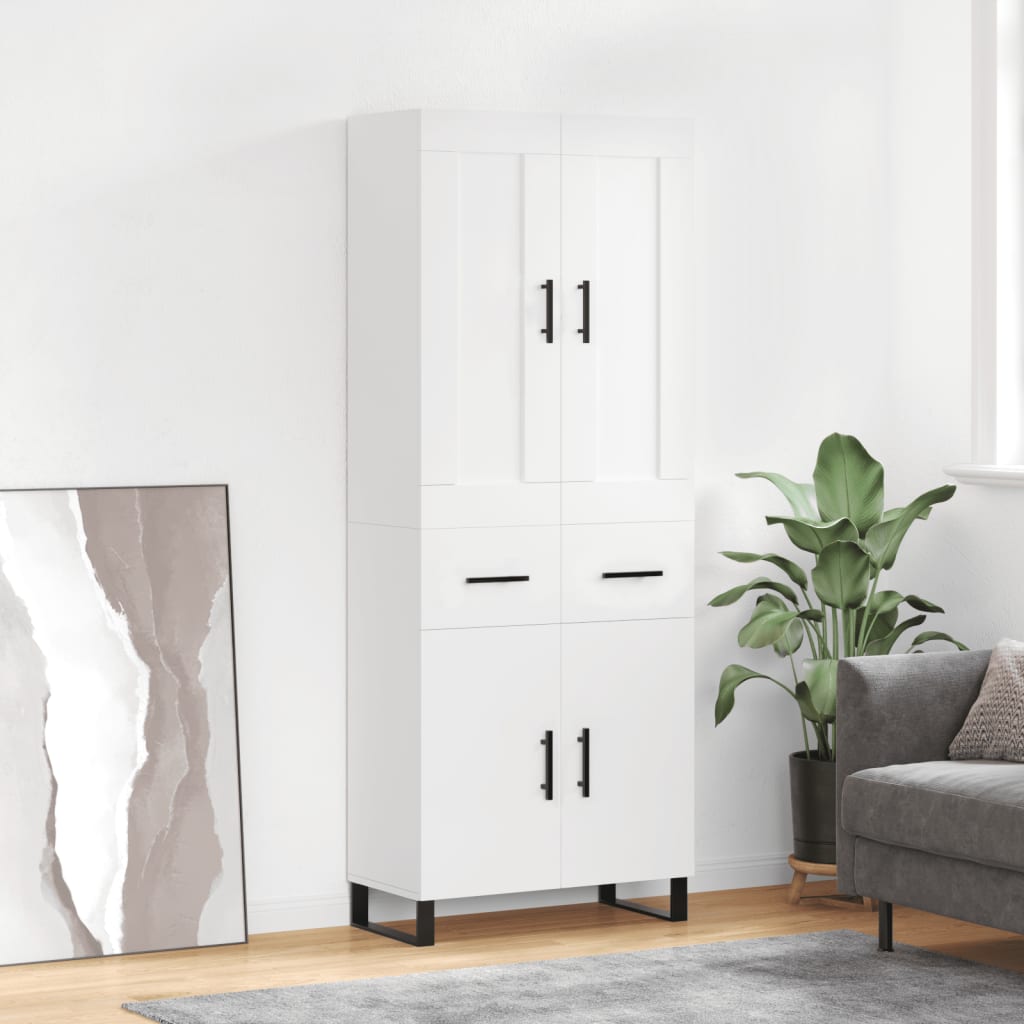 Highboard 69,5 X 34 X 180 Cm Konstrueret Træ - Variant 3199897