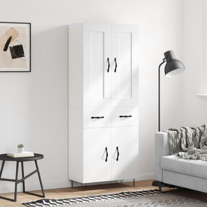 Højskab 69,5x34x180 Cm Konstrueret Træ