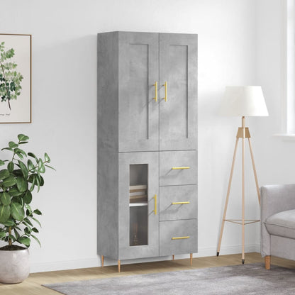 Højskab 69,5x34x180 Cm Konstrueret Træ