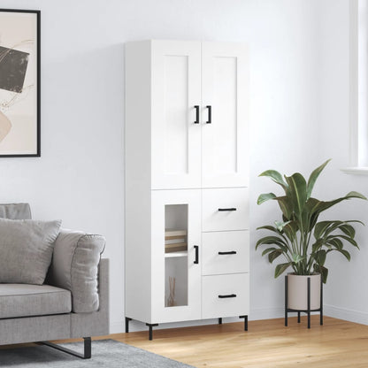 Højskab 69,5x34x180 Cm Konstrueret Træ