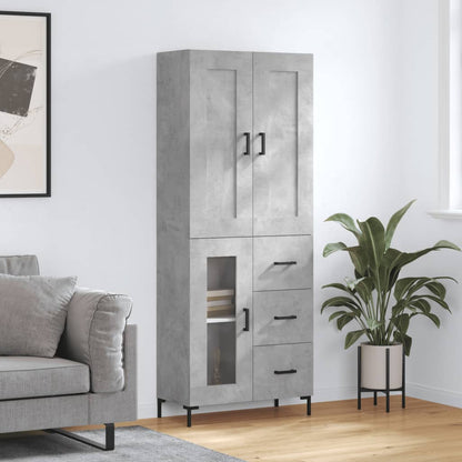 Højskab 69,5x34x180 Cm Konstrueret Træ