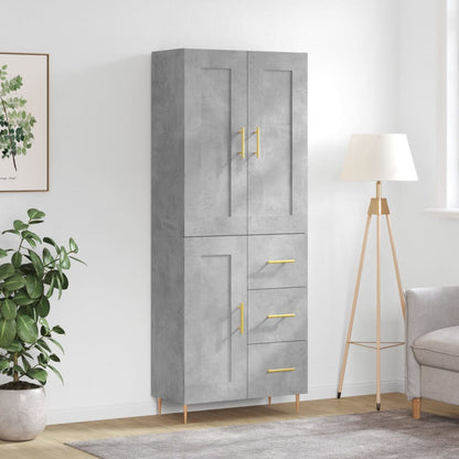 Højskab 69,5x34x180 Cm Konstrueret Træ