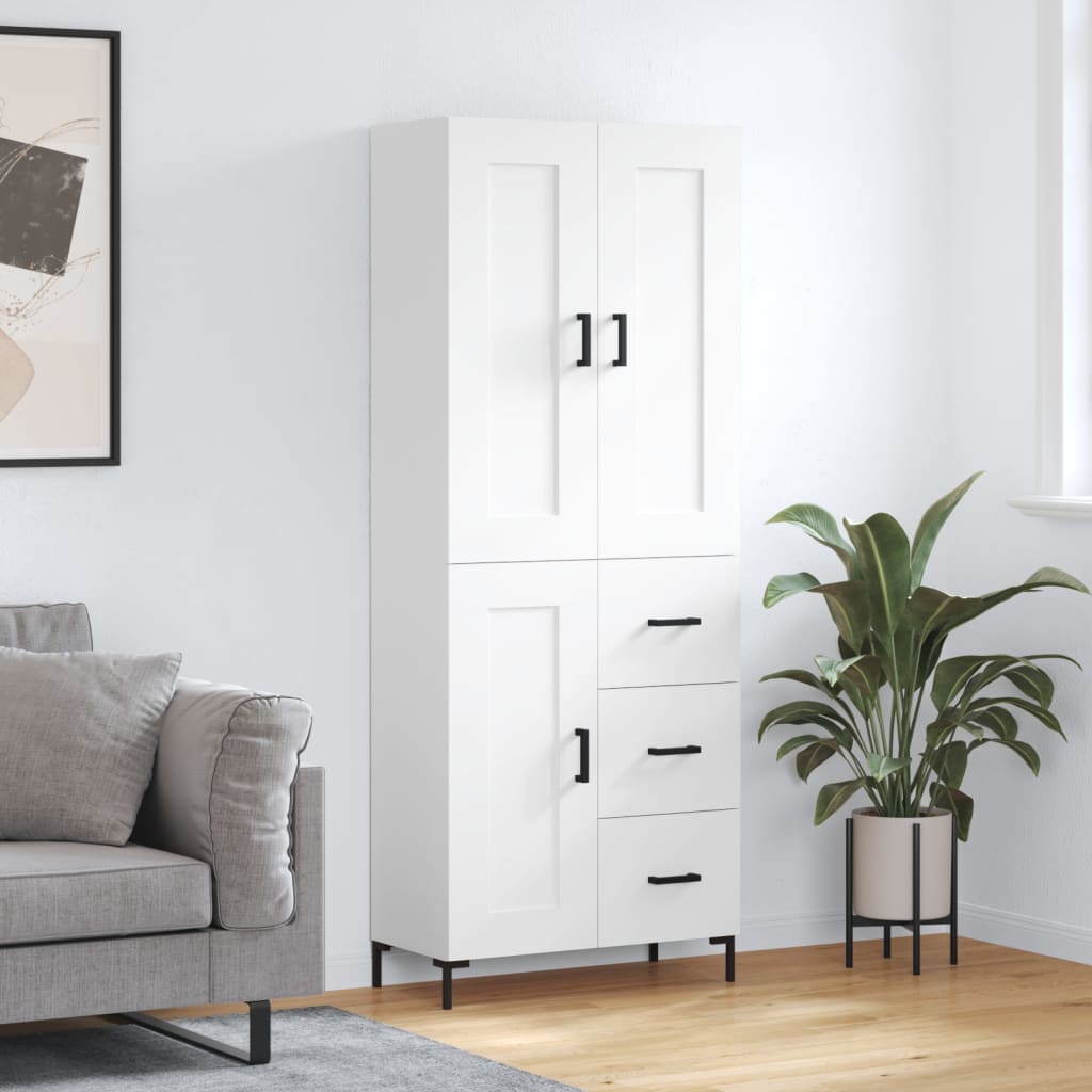 Højskab 69,5x34x180 Cm Konstrueret Træ