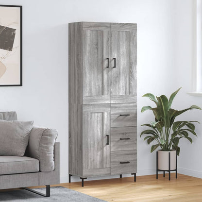 Højskab 69,5x34x180 Cm Konstrueret Træ