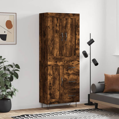 Højskab 69,5x34x180 Cm Konstrueret Træ