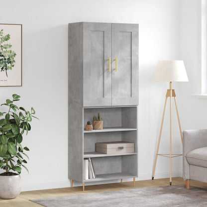 Højskab 69,5x34x180 Cm Konstrueret Træ