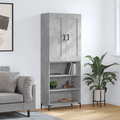 Højskab 69,5x34x180 Cm Konstrueret Træ