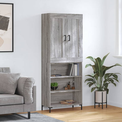 Højskab 69,5x34x180 Cm Konstrueret Træ