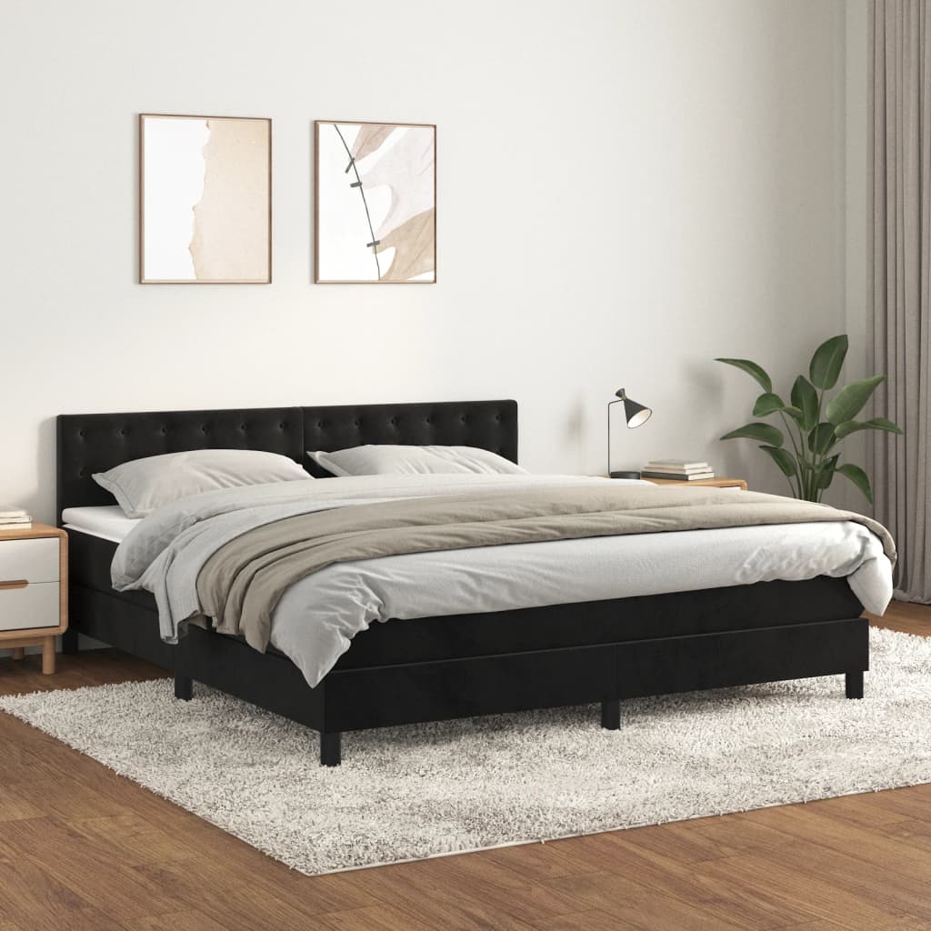 Kontinentalseng Med Madras 180x200 Cm Fløjl - Hovedbillede