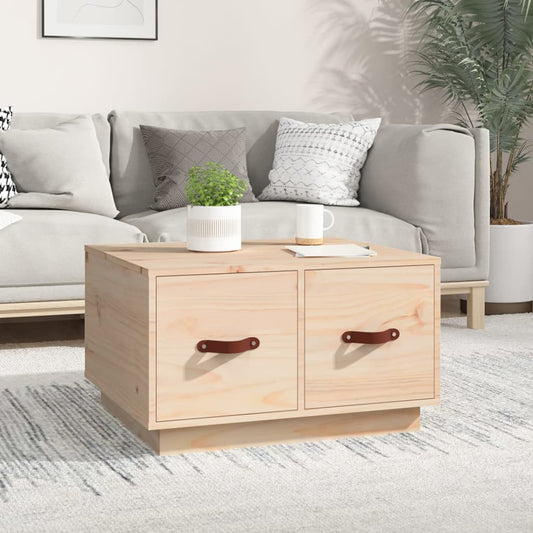 Sofabord 60X53X35 Cm Massivt Fyrretræ