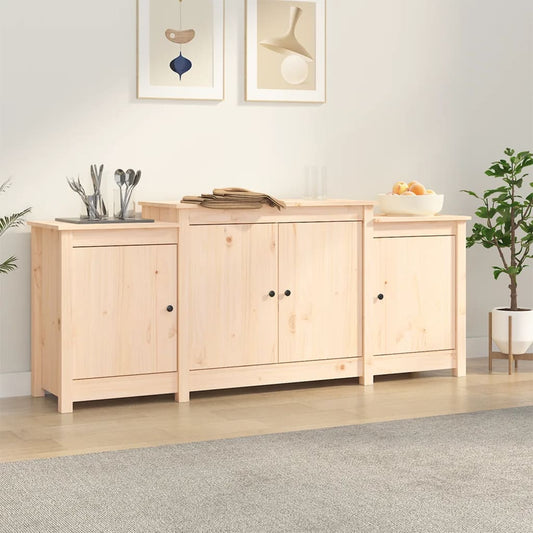 Skænk 164X37X68 Cm Massivt Fyrretræ