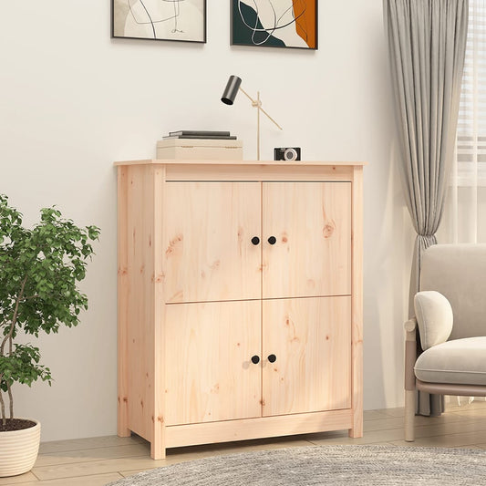 Skænk 83X41,5X100 Cm Massivt Fyrretræ