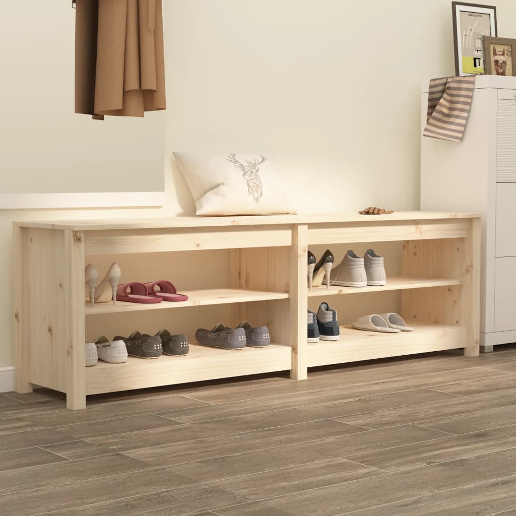 Skobænk 160X36,5X50 Cm Massivt Fyrretræ