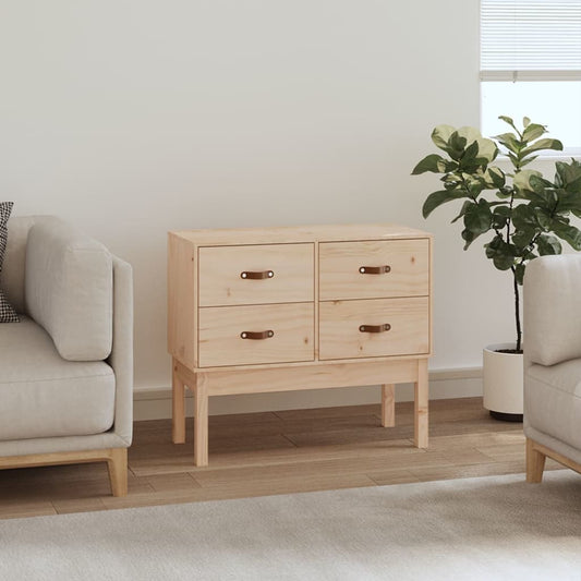 Konsolskab 90X40X78 Cm Massivt Fyrretræ