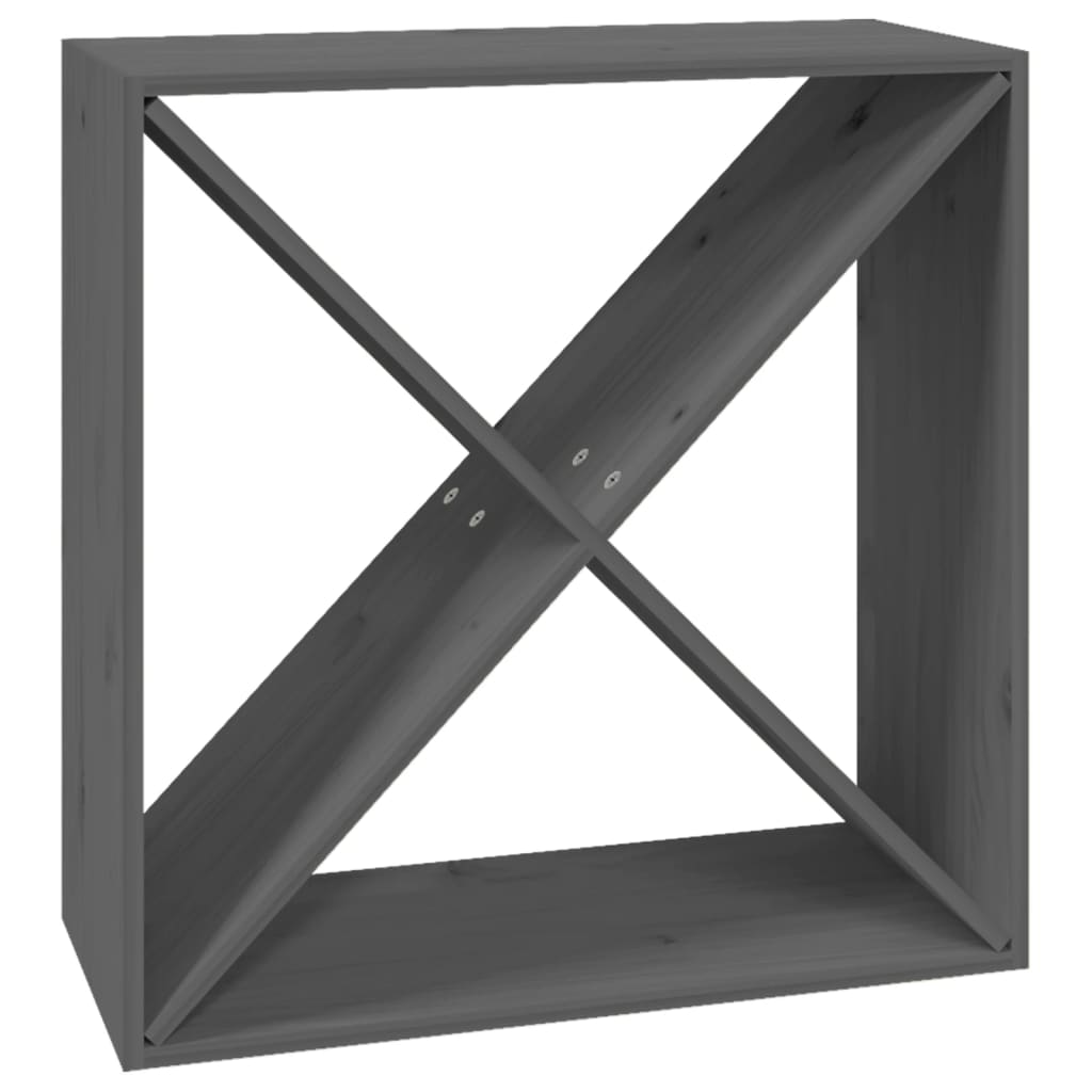 Vinreol 62x25x62 Cm Massivt Fyrretræ - Billede 2