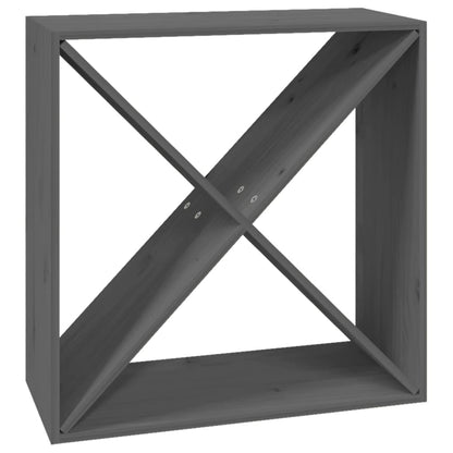 Vinreol 62x25x62 Cm Massivt Fyrretræ - Billede 2