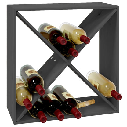 Vinreol 62x25x62 Cm Massivt Fyrretræ - Billede 6