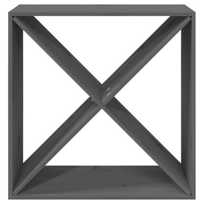 Vinreol 62x25x62 Cm Massivt Fyrretræ - Billede 4