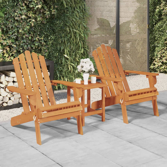 Adirondack-Stole 2 Stk. Massivt Akacietræ