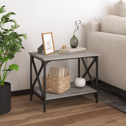 Sidebord 55X38X45 Cm Konstrueret Træ