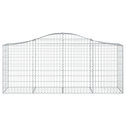 Buede Gabionkurve 12 Stk. 200x50x80/100 Cm Galvaniseret Jern - Billede 4