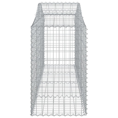 Buede Gabionkurve 12 Stk. 200x50x80/100 Cm Galvaniseret Jern - Billede 5