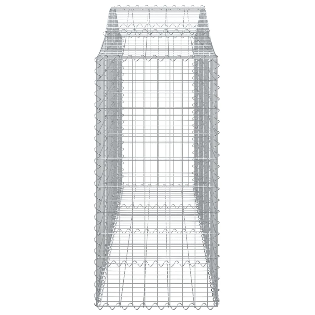 Buede Gabionkurve 3 Stk. 200x50x100/120 Cm Galvaniseret Jern - Billede 5