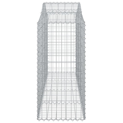 Buede Gabionkurve 13 Stk. 200x50x100/120 Cm Galvaniseret Jern - Billede 5