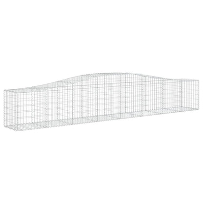 Buede Gabionkurve 2 Stk. 400x50x60/80 Cm Galvaniseret Jern - Billede 3