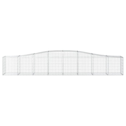 Buede Gabionkurve 2 Stk. 400x50x60/80 Cm Galvaniseret Jern - Billede 4