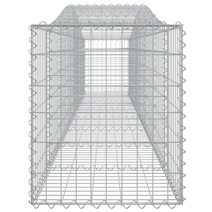 Buede Gabionkurve 2 Stk. 400x50x60/80 Cm Galvaniseret Jern - Billede 5