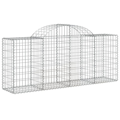 Buede Gabionkurve 11 Stk. 200x50x80/100 Cm Galvaniseret Jern - Billede 3